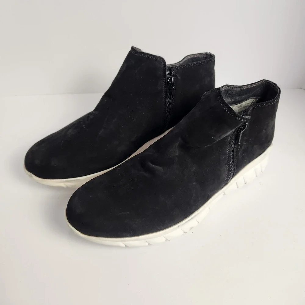 Naot Women's Zodiac Black‎ Leather Comfy Ankle Sneakers Size 41 (10-10.5)